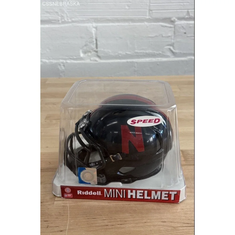 Riddell NCAA Nebraska Cornhuskers Black‎ Speed Mini-Helmet